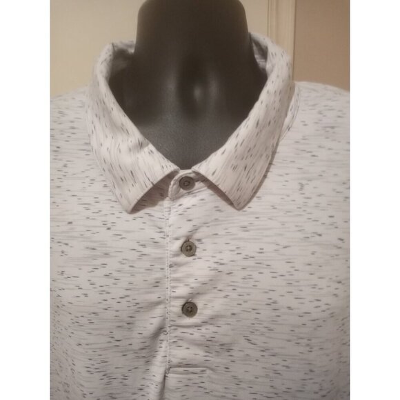 Roundtree Yorke Work Play Men’s Polo Performance Shirt 4XT Tall White Golf - Picture 2 of 12
